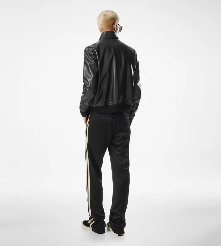 LEATHER HARRINGTON BLACK online